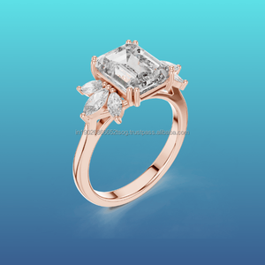 Glamour Shop แหวนทรงเรขาคณิต10K ทันสมัยสำหรับวัยรุ่น - Product Image 1