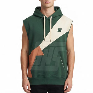 Athletic <b>Men</b> <b>Sleeveless</b> Hoodies Hooded <b>Pullover</b> For Fitness Training Workout Running Outdoor Casual Lightweight Apparel - Product Image 3