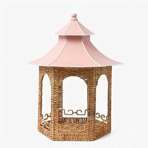 New Handmade Metal & Wood Pagoda <b>Lantern</b> Eco-Friendly Indoor Outdoor Decoration Best Quality Christmas Birthday - Product Image 2