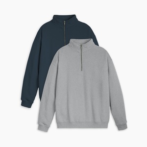 เสื้อสเวตเชิ้ตผู้ชายแบบหนา คอตั้ง ปักลาย ออกแบบเองได้ ผ้าฝ้ายฟลีซ 100% คุณภาพสูง ขายส่ง - Product Image 3