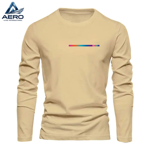 Wholesale <b>Men's</b> Full <b>Sleeve</b> Shirts, Casual Fashion <b>Long</b> <b>Sleeve</b> <b>Tops</b> With Custom Logo OEM ODM Service <b>Men</b> Outer Wear T-Shirt - Product Image 1