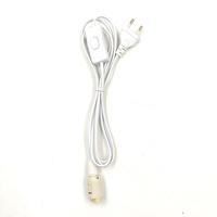 Câble d'alimentation LED avec interrupteur marche/arrêt pour lampe de bureau, prise UE, support de lampe G10, accessoires d'éclairage en plastique