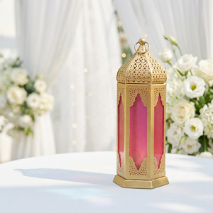 Classic Hot Selling Gold <b>Moroccan</b> Tea Light Candle Lanterns for Home and Wedding <b>Decorations</b> - Product Image 1