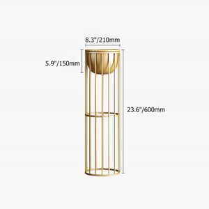 23.6 \ "moderna fioriera interna in metallo dorato con supporto per mobili da soggiorno o esposizione di piante - Product Image 2