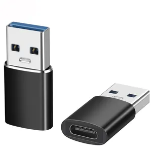 Adaptateur USB vers Type C 2 en 1 OTG Hub de lecteur de carte Ethernet USB3.2 vers TYPE-C femelle