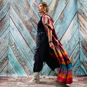 2025 nouveau Sexy Kimono Robe longue Kimono Robe été unisexe Kimono grandes femmes vacances vacances Look cravate teinture Kimono - Product Image 3