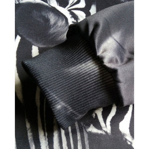 Sweat-shirt à capuche noir pour homme avec imprimé zèbre, coupe décontractée, en polyester tricoté, pour l'automne - Product Image 5