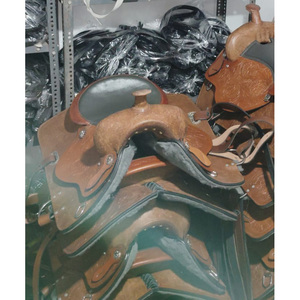 ขายแสดงเบาะหนังตะวันตกพร้อมเครื่องมือแกะสลักสีน้ำตาลในบัตรเครดิต65ดอลลาร์ยอมรับขนาด14 15 16 17 18 - Product Image 4