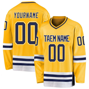 Camiseta de hockey sobre hielo personalizada barata – Impresión de nombre y número personalizados 280g - Product Image 2