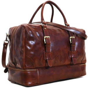 Sac de voyage en cuir avec fermeture éclair, sac de week-end en cuir, sac de sport, sac de voyage en cuir avec logo personnalisé, vente en gros - Product Image 1