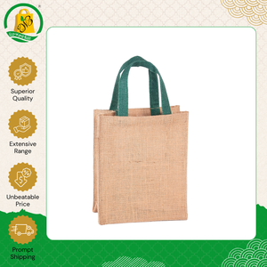 Exportador Indio Vende Bolsas de Compras de Yute Ecológicas Personalizadas de Alta Calidad con Asa Integrada para Navidad - Product Image 2