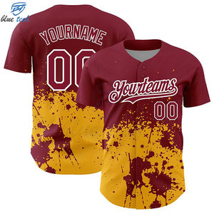 High Quality Custom Baseball Jersey Short Plus Size Breathable Quick Dry Custom Team Uniforms Sublimation Printed Jerseys Custom - Product Image 6