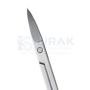 Stainless Steel Cuticle <b>Nail</b> <b>Scissors</b> Curved Blade Sharp Tip Manicure Pedicure Facial Hair Removal - Product Image 4