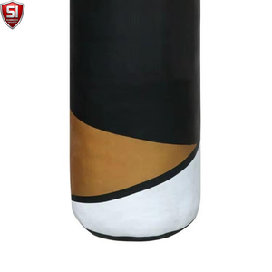 Sac de frappe lourd en cuir SUMROOS avec double sangle, hauteur réglable, base en caoutchouc, rempli de sable 25KG pour entraînement de boxe - Product Image 2