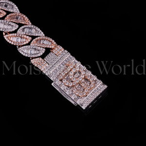 Cadena Cubana de Plata 925 de Calidad Premium con Moissanita, Collar Hip Hop Iced Out para Hombre, Disponible a Precio Competitivo - Product Image 3