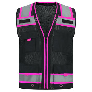 Gilet de sécurité pour homme 2026 avec multiples poches de rangement pour stylos et bouteilles, confort maximal, ajustable, service OEM - Product Image 1
