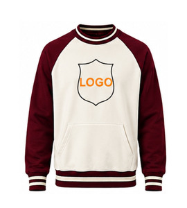 Customized Sorority Solid 100% Cotton Fleece Embroidered Crew Neck Winter Pullover Sweatshirt <b>for</b> <b>Men</b> Regular Fit 500g Fabric - Product Image 1