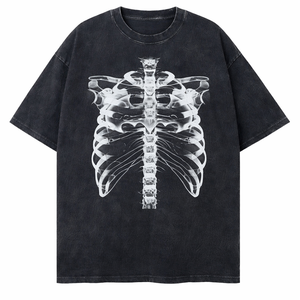 Camiseta de Algodón Grueso de 230 GSM para Hombre, Estampada, Corte Regular, Estilo Urbano, Logotipo Personalizado - Product Image 2