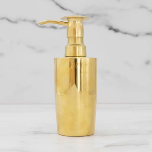 Dispensador de Jabón de Manos de Metal con Acabado Dorado de Alta Calidad, Ideal para Baño y Lavabo, de la India - Product Image 1