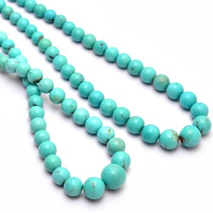 Cuentas redondas lisas de turquesa AAA+ de 6 mm a 11 mm, turquesa natural de Arizona, piedras preciosas semipreciosas de alta calidad, cuentas sueltas para joyería. - Product Image 3