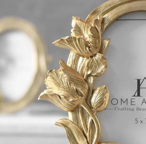 Marco de Fotos de Lujo con Hoja de Oro en Relieve, Horizontal/Vertical, Ecológico, Duradero, Ligero, para Mesa, Estilo Antiguo - Product Image 2