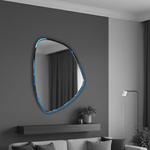 Miroir minimaliste en acier inoxydable avec cadre recouvert de PVD, facile à installer et à entretenir pour les salles de bain et les dressing. - Product Image 5
