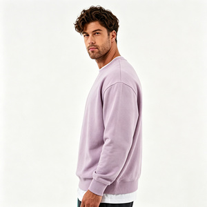 100% Polyester Custom OEM <b>Pullover</b> <b>Jumper</b> 1/4 Quarter Half Zip Crew Neck 350g Sweatshirt for Men 3D Embroidery Stylish Basics - Product Image 4