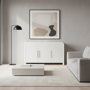 3 Doors Sideboard Coffee <b>Table</b> for Living Room Modular Sofa Set Furniture Living Room Export Quality Handcrafted Indoor OEM ODM - Product Image 5