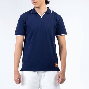 Polos de hombre de algodón oversize, personalizados OEM, tallas grandes para hombre, con logo personalizado, estampado gráfico, jersey casual, camisetas lisas de punto. - Product Image 1
