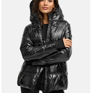 Hot Sale Puffer <b>Jackets</b> For Women Premium Quality Warm Wear Outdoor Latest Trend Zipper Up Hooded Custom - Product Image 4