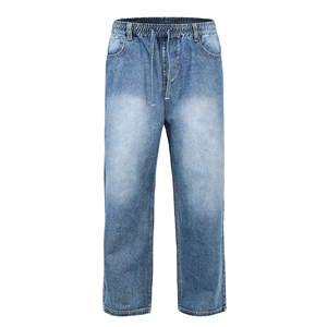 Jeans Anchos de Mezclilla para Hombre, Estilo Vintage, Corte Holgado, de Alta Calidad, para un Look Moderno y a la Moda - Product Image 5