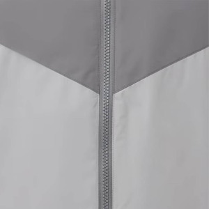 Chaqueta Cortavientos con Capucha para Hombre, Diseño Color Block, Cierre de Cremallera, Estilo Casual, Material Poliéster, para Otoño - Product Image 6