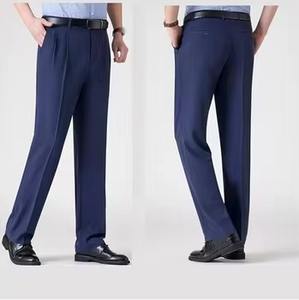 Servicios OEM, Compra al por Mayor de Ropa para Hombre, Pantalones de Vestir Color Azul Marino, Estilo Casual Simple de Algodón, Personalizados, Tallas Grandes, Pantalones de Oficina - Product Image 2