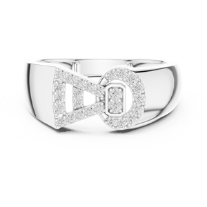 Classic Lab Grown Diamond <b>Ring</b> Set 18KT Solid White Gold Rhodium Plated Brilliant Cut Certified Engagement Wedding Gift <b>for</b> <b>Men</b> - Product Image 1