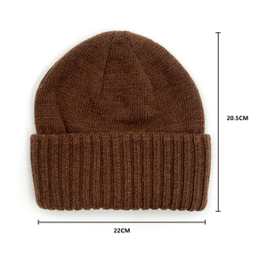Smart Fit Structured Fabric Beanie <b>Hat</b> Men Warm Up Outdoor Training Running Folded Cuff Durable Elastic Cover - Product Image 5