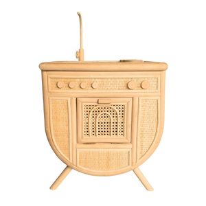 ชุดครัวเด็กเล่นขายดี พร้อมอุปกรณ์เสริม ของเล่นทำอาหารจำลอง วัสดุหวาย สำหรับเด็ก ขายส่ง - Product Image 1