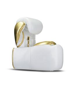 Gants de boxe professionnels sur mesure en cuir de vachette % cuir véritable avec poignées, fermeture à lacets, logo personnalisé et toutes tailles - Product Image 5