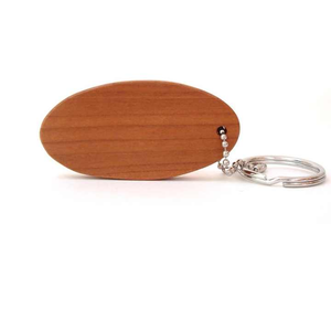 Porte-clés de luxe écologique personnalisable en bois et métal avec impression UV et gravure - Product Image 3