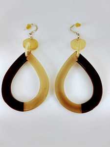 Pendientes Geométricos de Cuerno Hechos a Mano, Ecológicos, con Forma de Lágrima, Joyería Moderna, Regalos de Boda, Artesanía Natural, MN EXPORTS - Product Image 3