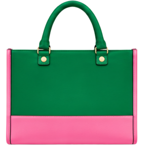 Bolso Tote Rosa y Verde para Mujer, con Estampado de Letras, de Moda, para Llevar al Hombro, con Doble Asa, Casual, para Compras - Product Image 2