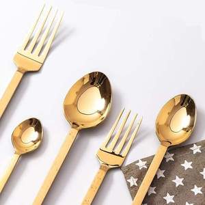 Ensemble de couverts élégants et traditionnels en acier inoxydable durable, finition miroir, cuillère, fourchette, couteau, camping, voyage, maison, table, prix abordable - Product Image 1