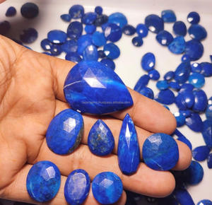 Lapis Lazuli ธรรมชาติอัญมณี Cabochon ขัดคริสตัลทุกขนาดสำหรับการทำจี้เครื่องประดับ - Product Image 2