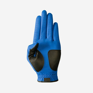 Mejora tu juego: Experimenta la precisión en el golf con los guantes de golf de lujo que presentamos: guantes de golf de cuero PU azul. - Product Image 3