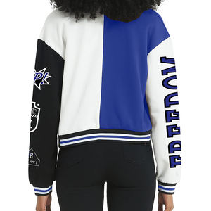 Veste universitaire pour femmes, style bomber tendance, manteau décontracté à la mode, veste légère, vêtement d'extérieur streetwear pour femmes - Product Image 3