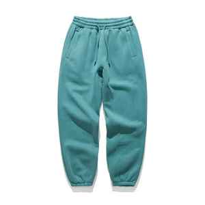 Men's Beige Sweatpants Elastic Waist <b>Drawstring</b> Casual Joggers Side Pockets Midweight Cotton Autumn Wear - Product Image 3