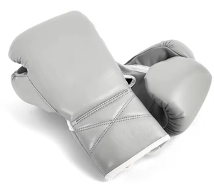 Gants de boxe professionnels de haute qualité 2026 avec logo personnalisé, fermeture à lacets repliables, en PU, pour entraînement MMA et Sanda, faible MOQ - Product Image 4