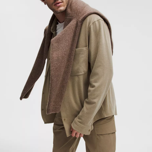 เสื้อยืดผู้ชาย พิมพ์ลายตามสั่ง ด้านหน้าทรงโอเวอร์ไซส์ ไหล่ตก คอริบ คอกลม ผ้าเปล่าคุณภาพหรู 100% โพลีเอสเตอร์ ป้องกันขนร่วง - Product Image 6