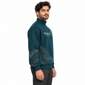 Sudadera Oversize de Cuello Alto de Secado Rápido 100% Algodón Felpa para Mujer, Estilo Urbano con Bordado Personalizable, Ecológica para Invierno - Product Image 4