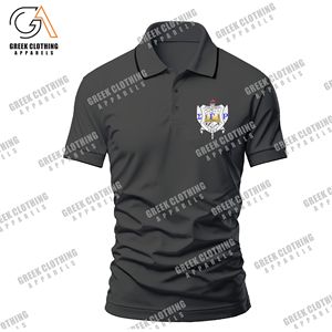 Camiseta Polo Raglan Personalizada con Bordado de la Fraternidad Griega Phi Beta Sigma, Camiseta Ringer Premium para Hombre de Algodón - Product Image 1