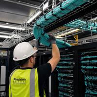 Kabel Serat Optik Multimode HEADWAY Indoor 36 Core OM4 dengan Selubung PVC Bersertifikasi ROHS untuk Kabel Jaringan Pusat Data